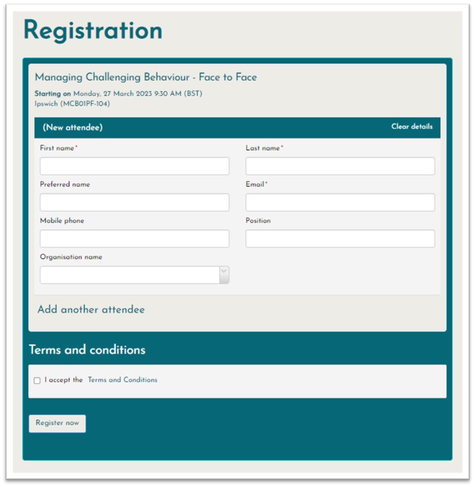 Registration Form